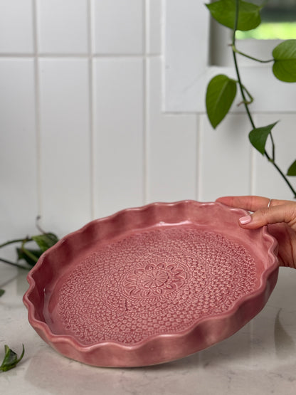 Grandmother’s Rose — Limited Collector Platter (Large) 01