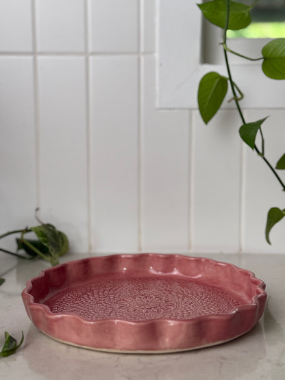 Grandmother’s Rose — Limited Collector Platter (Large) 01