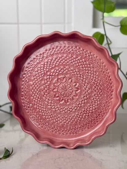 Grandmother’s Rose — Limited Collector Platter (Large) 01