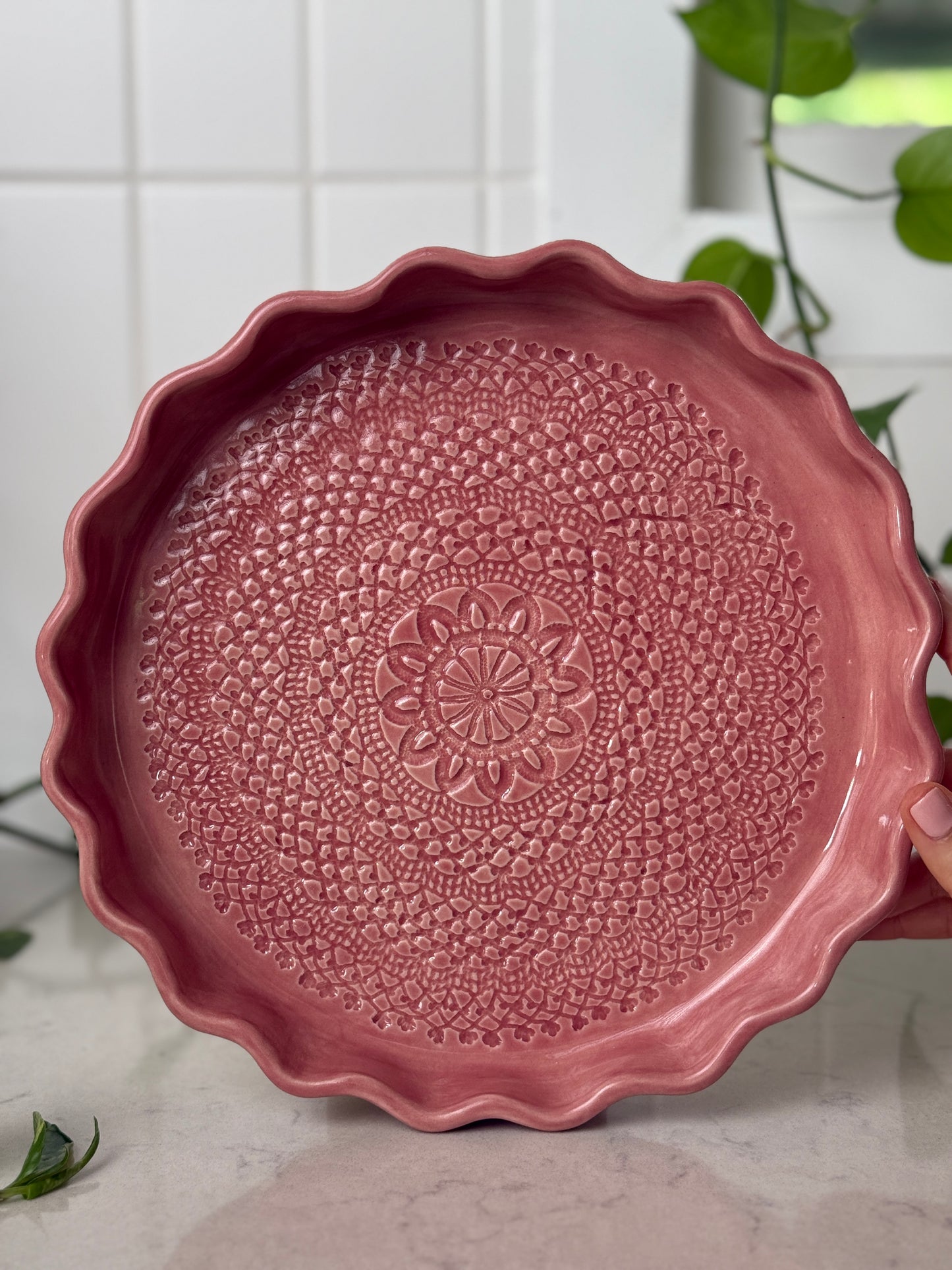 Grandmother’s Rose — Limited Collector Platter (Large) 01
