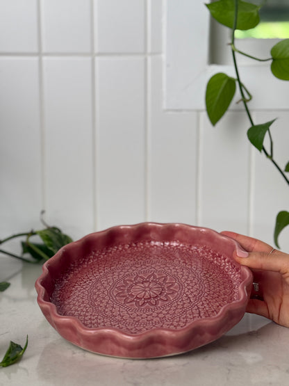 Grandmother’s Rose — Limited Collector Platter (Medium)