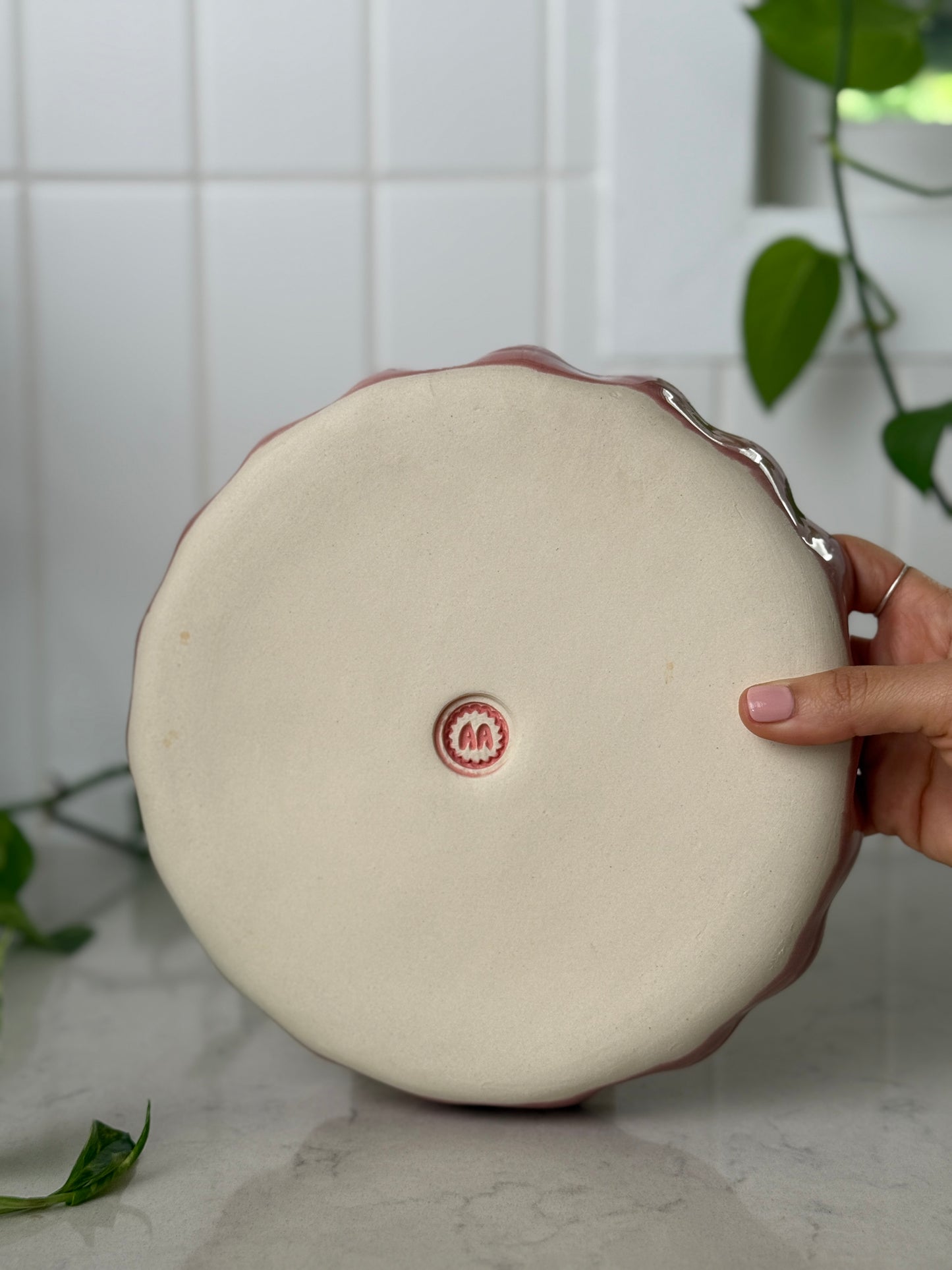 Grandmother’s Rose — Limited Collector Platter (Medium)