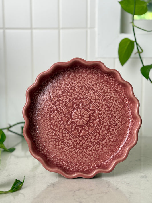 Grandmother’s Rose — Limited Collector Platter (Medium)