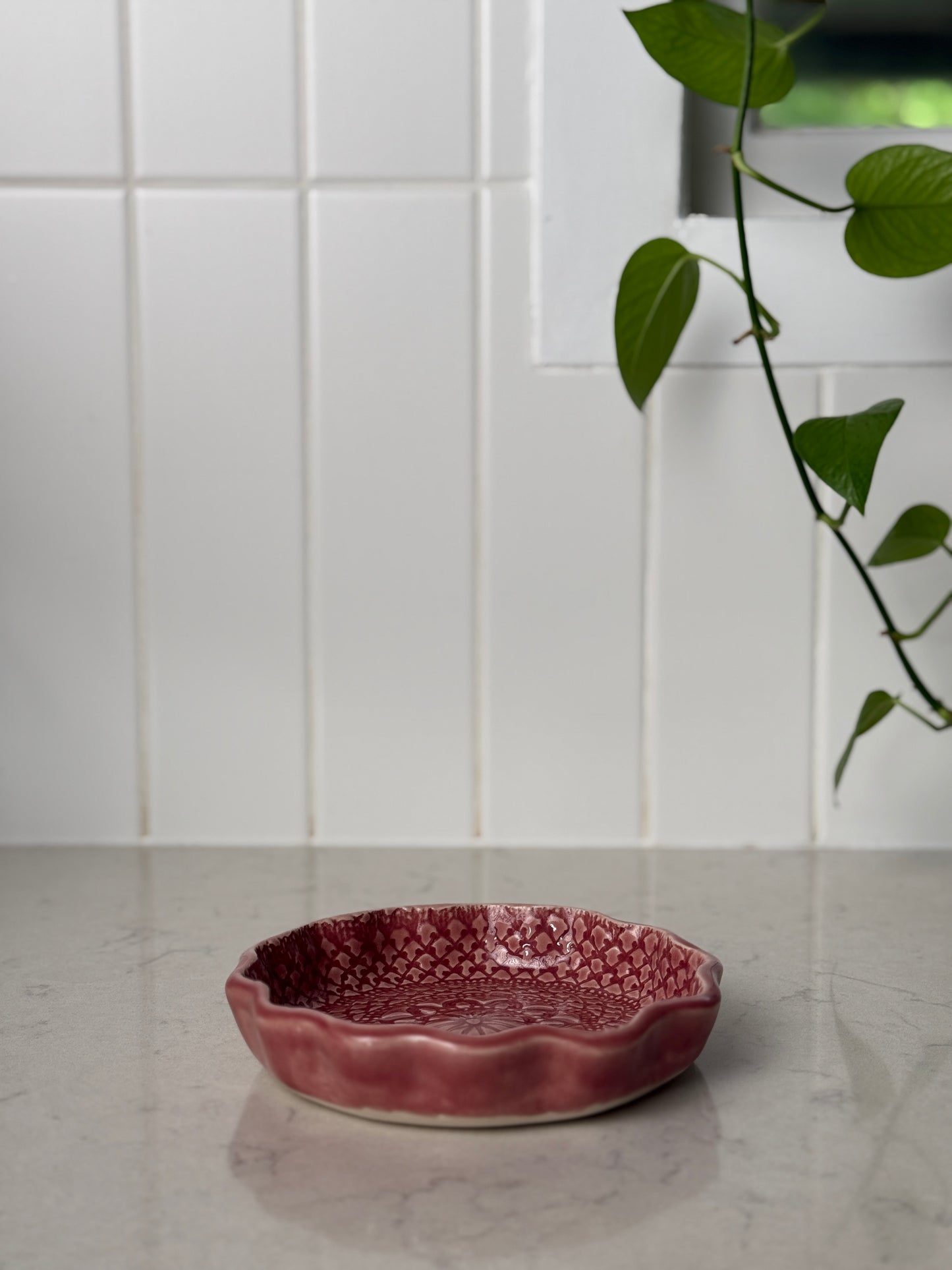Grandmother’s Rose — Limited Collector Platter (Small) 01